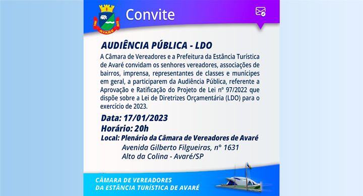 Audiência Pública - LDO - 2023